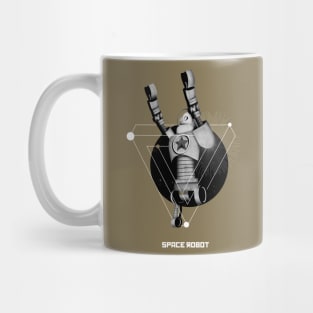 Space robot minimalism Mug